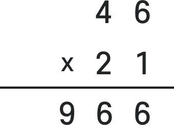 46×21=966