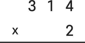 314곱하기2