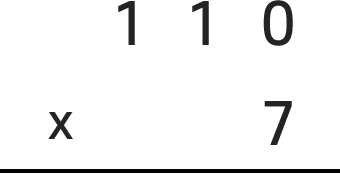 110곱하기7