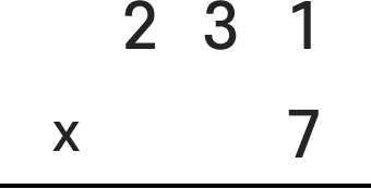 231곱하기7